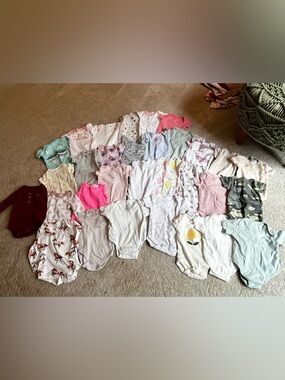 HUGE BUNDLE - Baby Girl Onesies